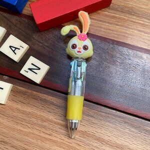 Cute Bunny Rabbit  Yellow 4 Color Ballpoint Pen
